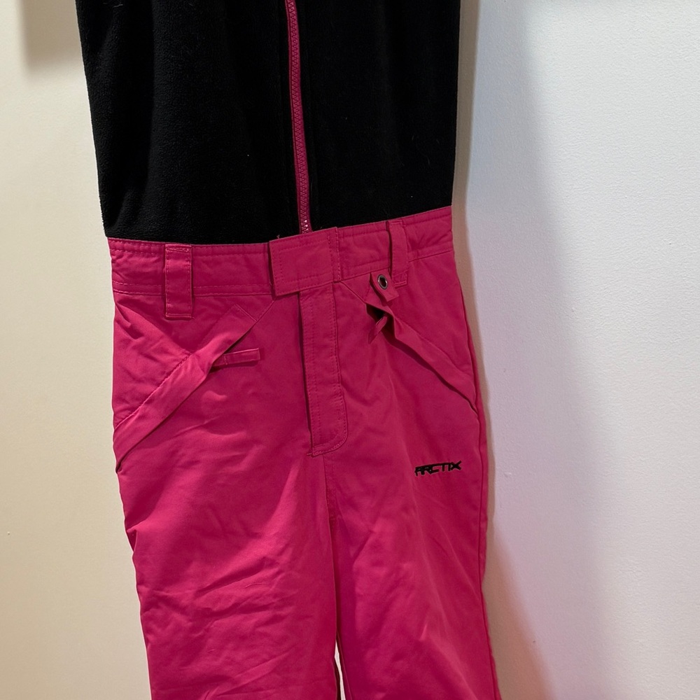 Kids Pink and Black Snow Pants